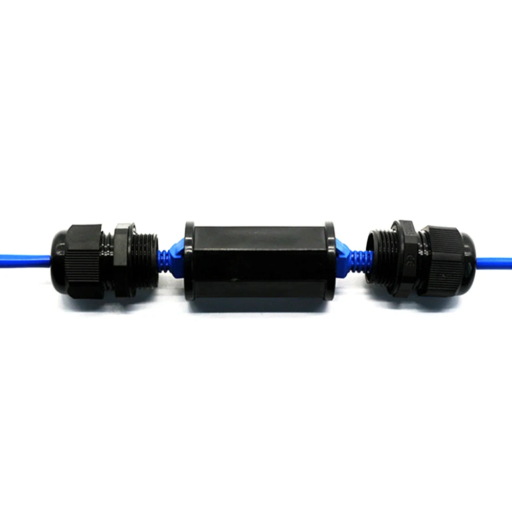 

Coupler Outdoor RJ45 Double Head Waterproof Dustproof Black Easy Use IP67 Network Cable Connector Ethernet LAN ABS Female