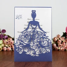 25 шт лазерная резка свадебные пригласительные открытки с персонализированной печатью на заказ