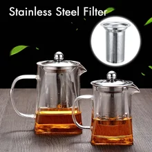 550 мл/750 мл термостойкий стеклянный чайник с фильтром для заварки из нержавеющей стали чайный горшок, кувшин для домашнего офиса