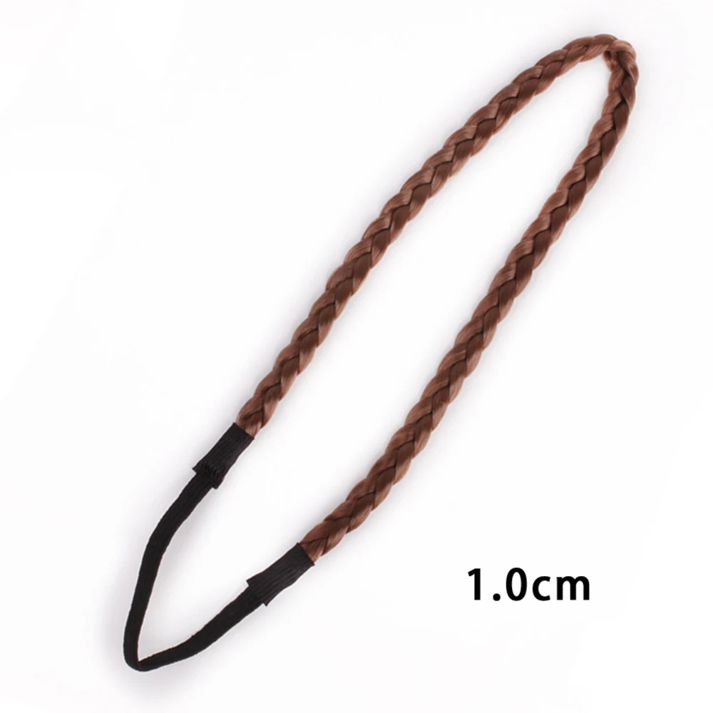 designer hair clips New Hair Accessories Simulation Synthetic Hair Plaited Headband Elastic Hair Band Double Braided Headwear Hair scrunchy Headband alice headband Hair Accessories