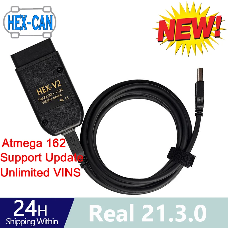 HEX V2 обновление Real 21 3 VAGCOM считыватели кодов VAG COM диагностические инструменты CAN USB