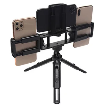 

Phone Tripod Universal Telescopic Photography Stand Mini Portable Live Streaming Non Slip Selfie 3 Positions Desktop Holder