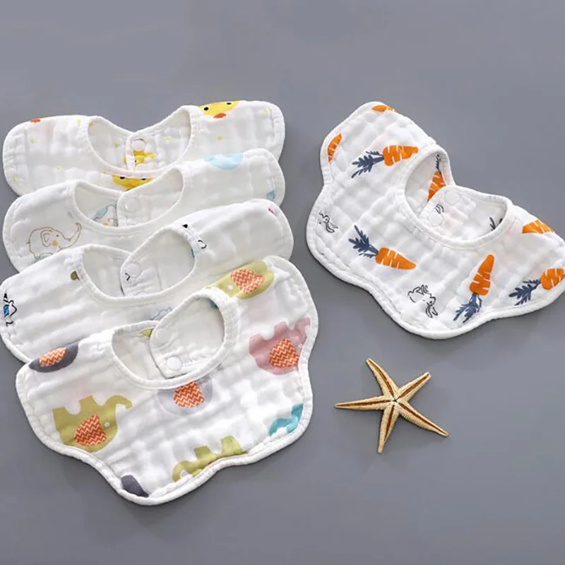 

Baby Bib Burp Cloth Baby Bandana Toddler Scarves Feeding Saliva Bibs Gauze Comfortable Girl Clothes YGH006