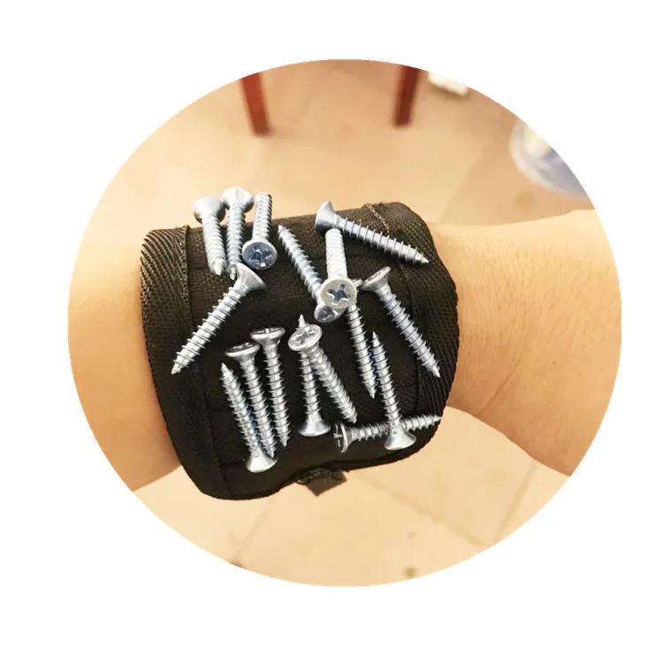 

Ultra-strength Magnetic Wrist Strap Scissors Tool Screw Storage Home Improvement Hand Strong Magnetic Wrist Strap Pick up Repair
