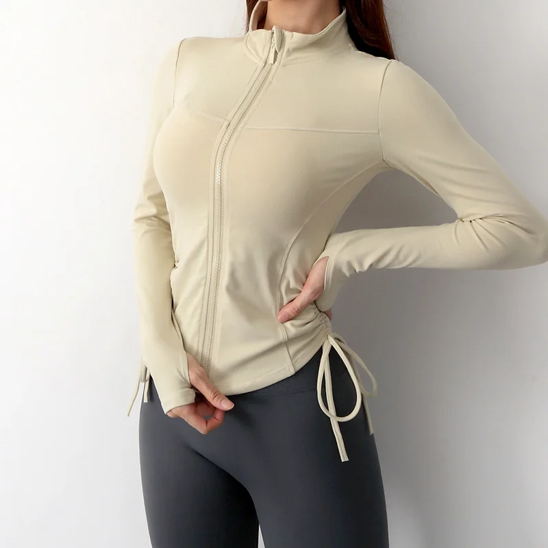 Vetement Yoga Veste De Sport Femme SHEKINI Respirante Manches