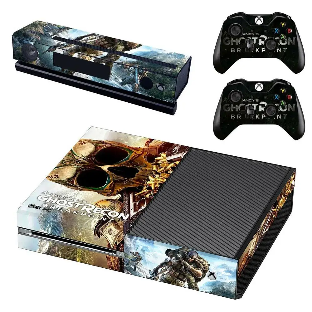 GSTM2675 Наклейка s Tom Clancy's Ghost Recon: точка обрыва для xbox one Skin Наклейка для xbox one консоль Kinect два контроллера Скины - Цвет: GSTM2675