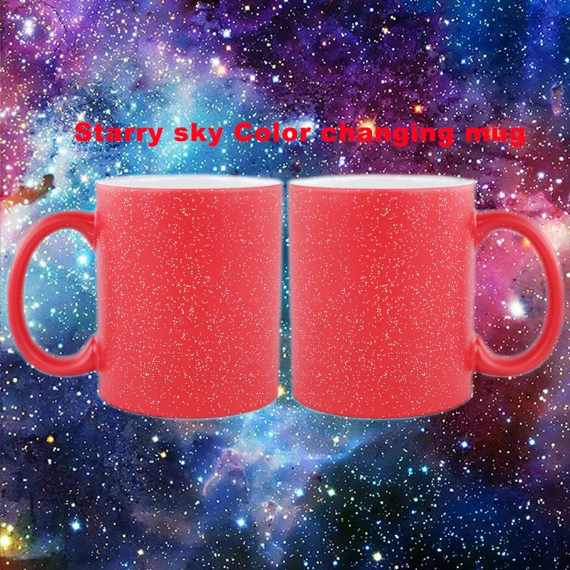 DIY photos Starry sky Color changing mug Creative personality custom photo heating color cup Unique gift | Дом и сад