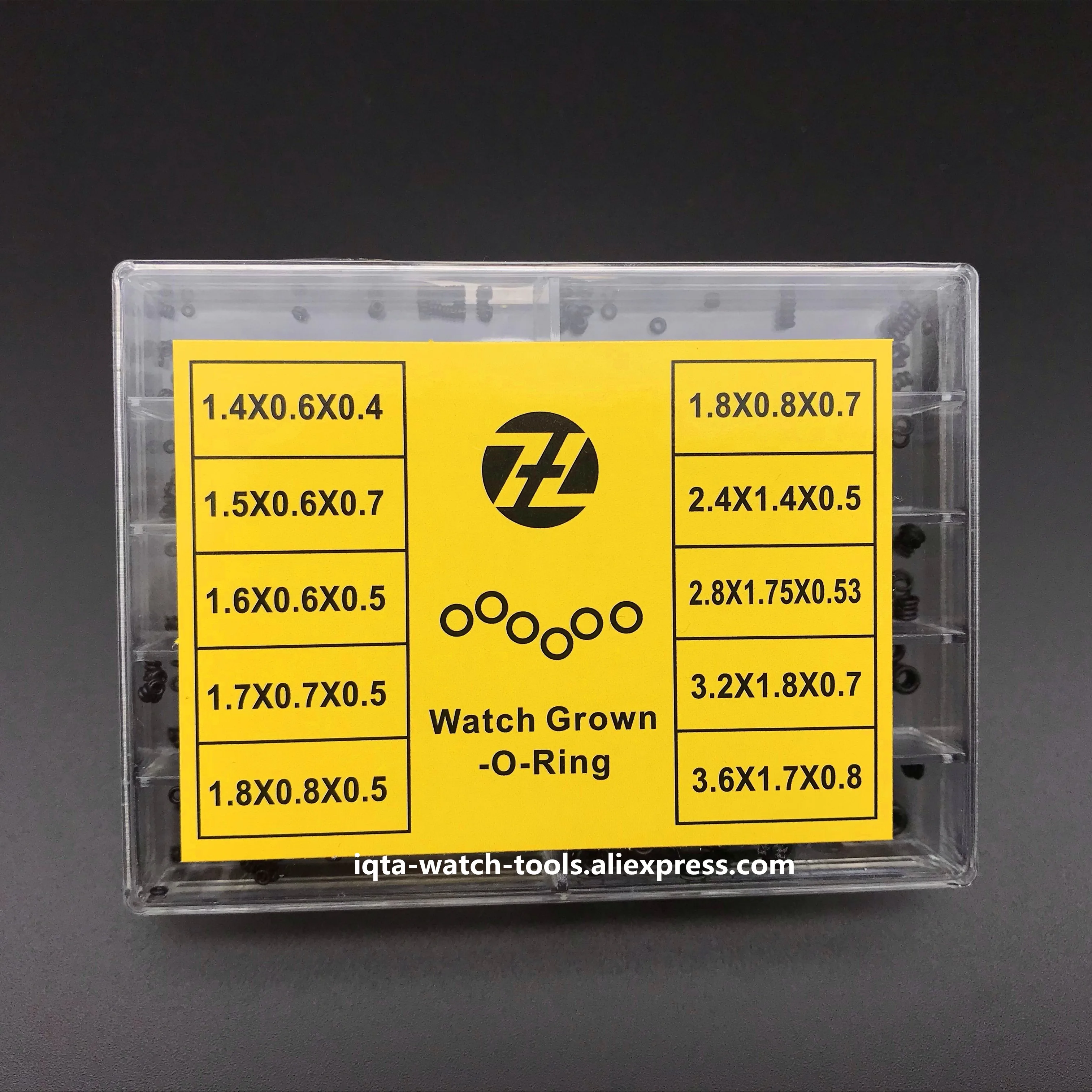 Free Shipping 10 Size 1.4 3.6mm Rubber Watch O Ring GASKET set for