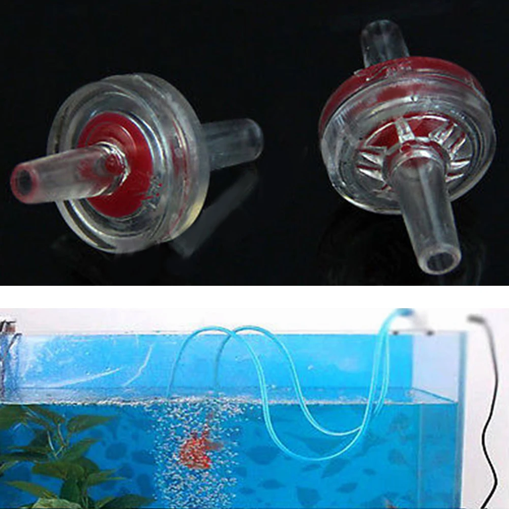 10 шт. аквариум СО2 водный воздушный линейный насос односторонний невозвратный проверки прочный один способ проверки воздушные насосы