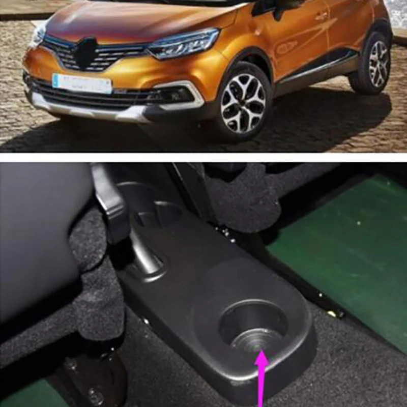 Для Renault CAPTUR черная красная линия Высокое качество волокно кожа подлокотник коробка для хранения