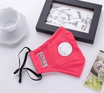 

New 1Pcs With 2 Filtters Face Mouth Mask PM2.5 Respirator Mask with Breath Valve Anti Dust fog Face Masks Breathable Washable
