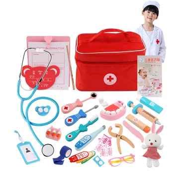 

26PCS Medical Kit Doctor Nurse Dentist Pretend Roles Play Toy Set Kids Game Gift Funny Toys Sets For kids Jugar rol de juguete#2