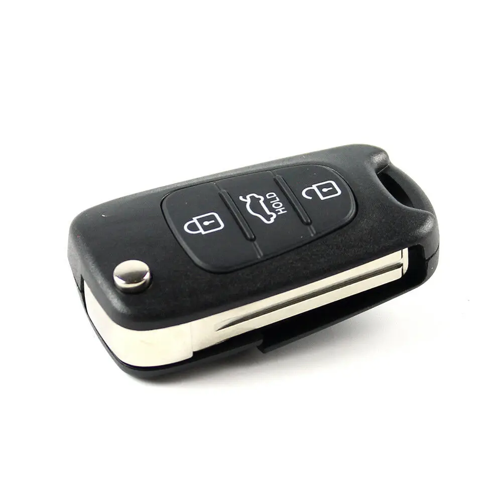 

For KIA Rondo Sportage Soul Rio 3 Buttons Flip Folding Remote Key Fob Shell Replacement Auto Car Key Case Shell