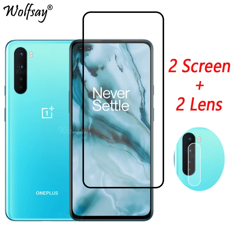 Полностью покрывающее закаленное Стекло для OnePlus Nord Экран протектор N10 5G Камера