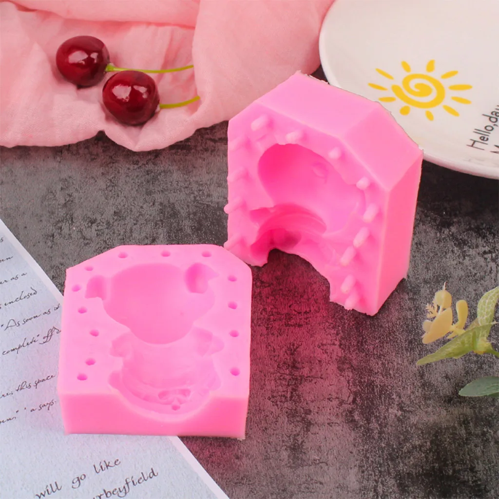 Saingace DIY 3D настольная лампа веселый поросенок силиконовая форма для пирога помадка форма для выпечки инструменты для выпечки тортов антипригарным силиконовые формы для выпечки