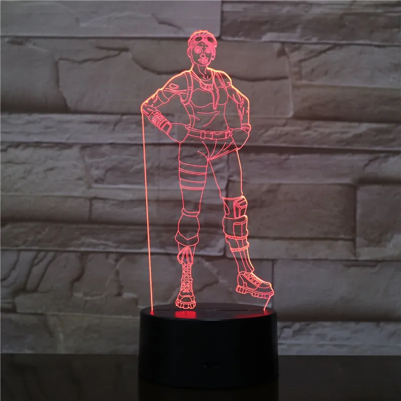 3D-2296 Горячая игра фигурка светодиодный 3d-ночник меняющая лампа светильник на Хэллоуин акриловая Иллюзия настольная лампа для детей подарок Прямая поставка