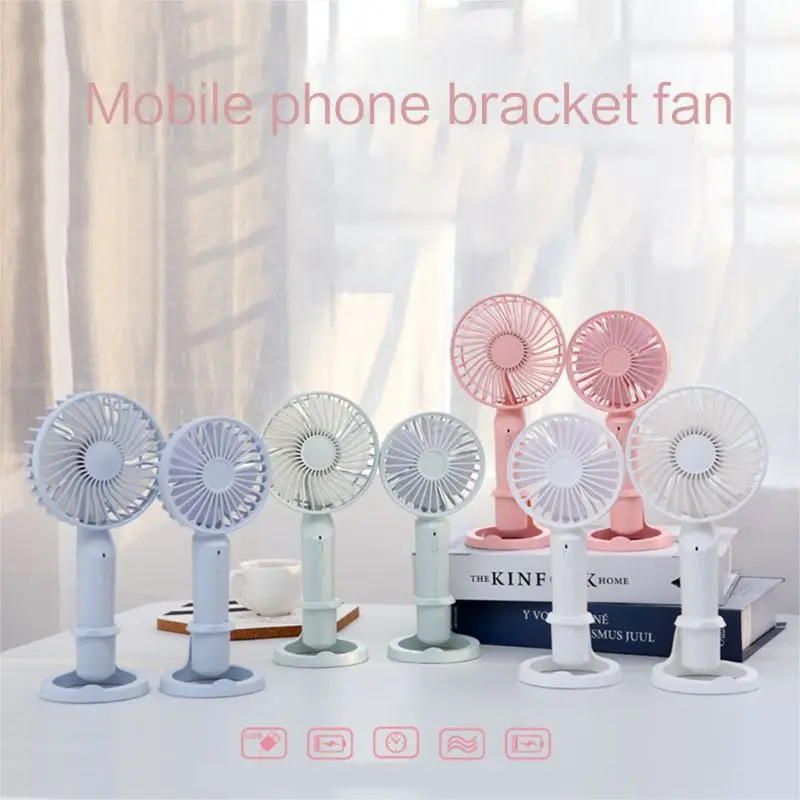 

Mini Portable USB Rechargeable Fan 3 Speed Air Cooler Aromatherapy Electric Fan for 3 Inch/4 Inch Mobile Phone Holder Bracket Ac