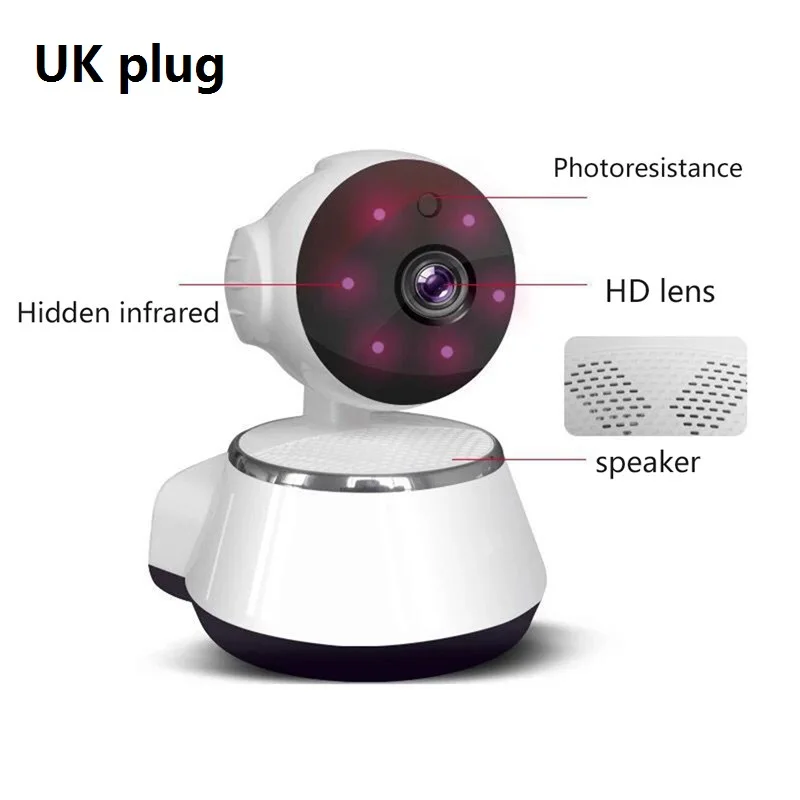UK plug Радионяня Ip камера видекам детское Радио Видео няня электронная камера безопасности Баба s для домашнего ребенка телефон - Цвет: UK plug
