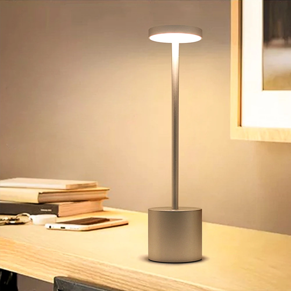

Desk Lamp Aluminum Alloy Night Reading Light Rechargeable Student Eye Protection LED Table Desk Lamp