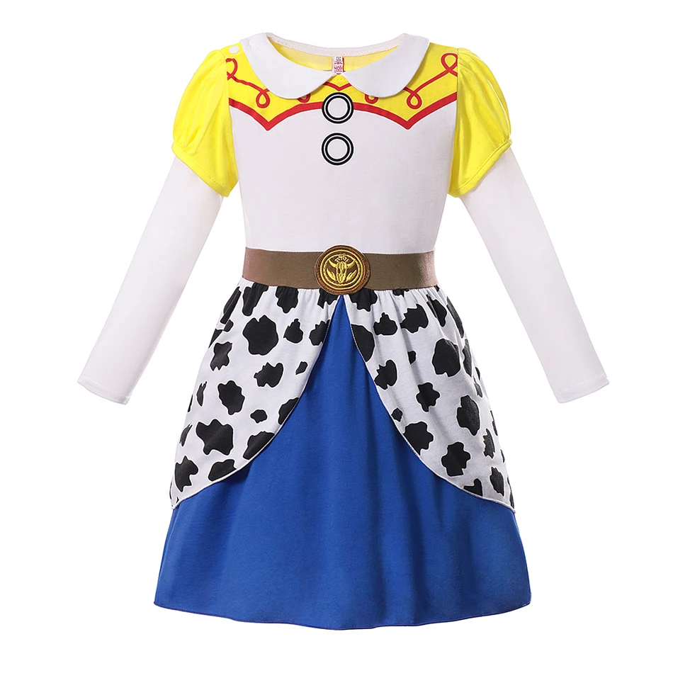 Disney Toy Story 4 Fantasia para Meninas, Jessie Dress, Desenhos Animados  Vaca Vestido, Roupas de Halloween, Festa Cosplay, Charme Infantil -  AliExpress