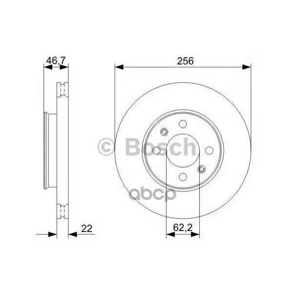 Тормозной Диск 0986479367 Bosch арт. 0986479367