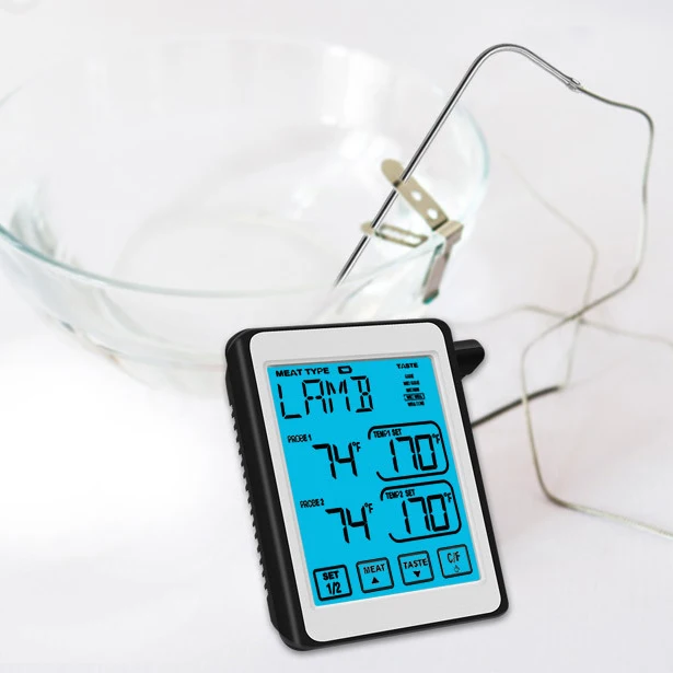 Термометр для мяса двойной зонд цифровой мгновенный термометр для барбекю для духовки кухонного гриля