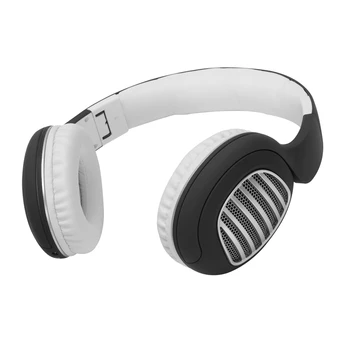 

BINAI V79 Wireless Bluetooth Headset C-Type AUX Foldable Bass Stereo Headphones with Microphone Headset Gaming Headset-Black+Whi