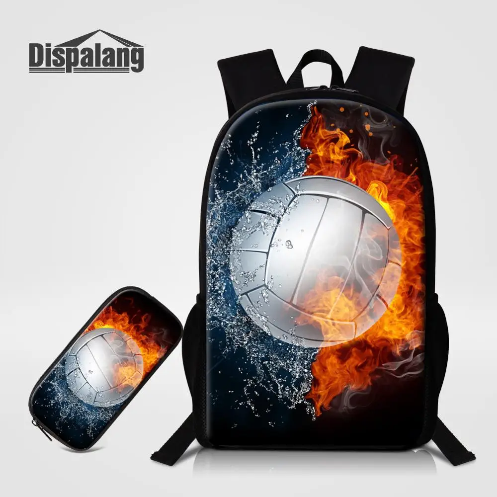 2 PCS Set26 Dispalang 2 шт./компл. рюкзак+ чехол для детей Новая акция школьные сумки для подростков индивидуальный дизайн мяч рюкзак ранец - Цвет: 2 PCS Set26