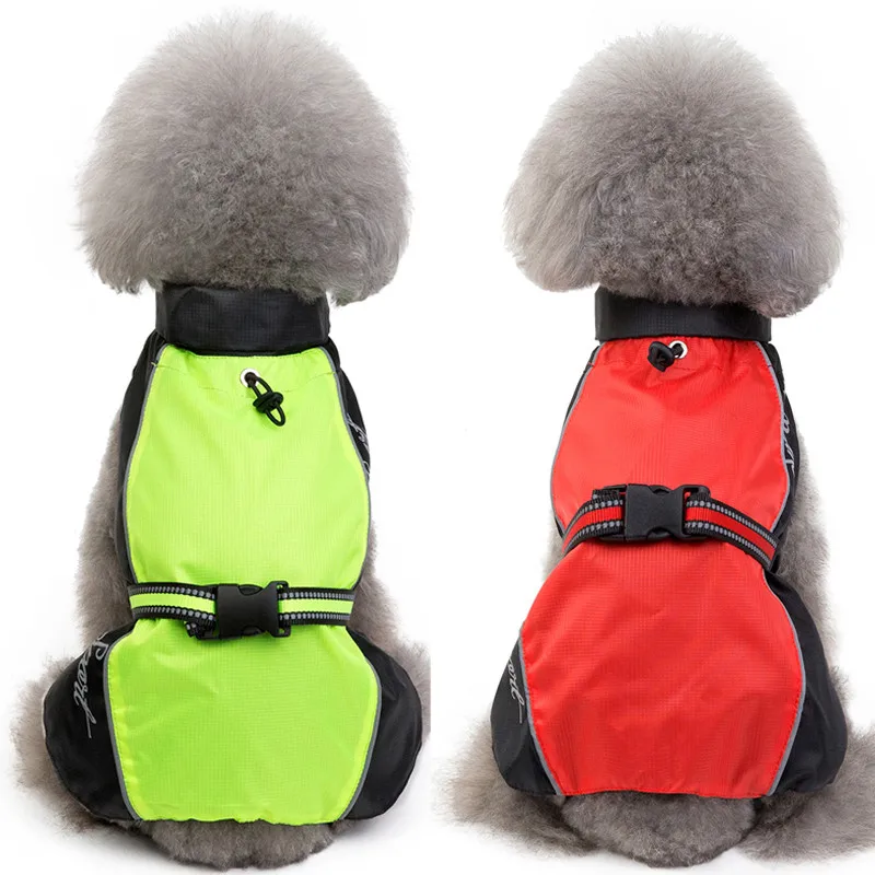 

Reflective Dog Raincoat Waterproof Outdoor Puppy Rainwear Stormwear for Pet Dogs Cats Apparel Windproof Clothes Wholesale