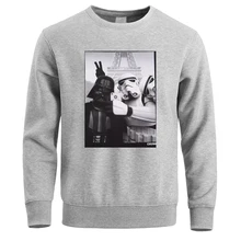 Звездные войны Дарт худи Вейдер для мужчин s Selfie Штурмовик Забавный пуловер Толстовка мужская зимняя Флисовая теплая Толстовка Crewneck