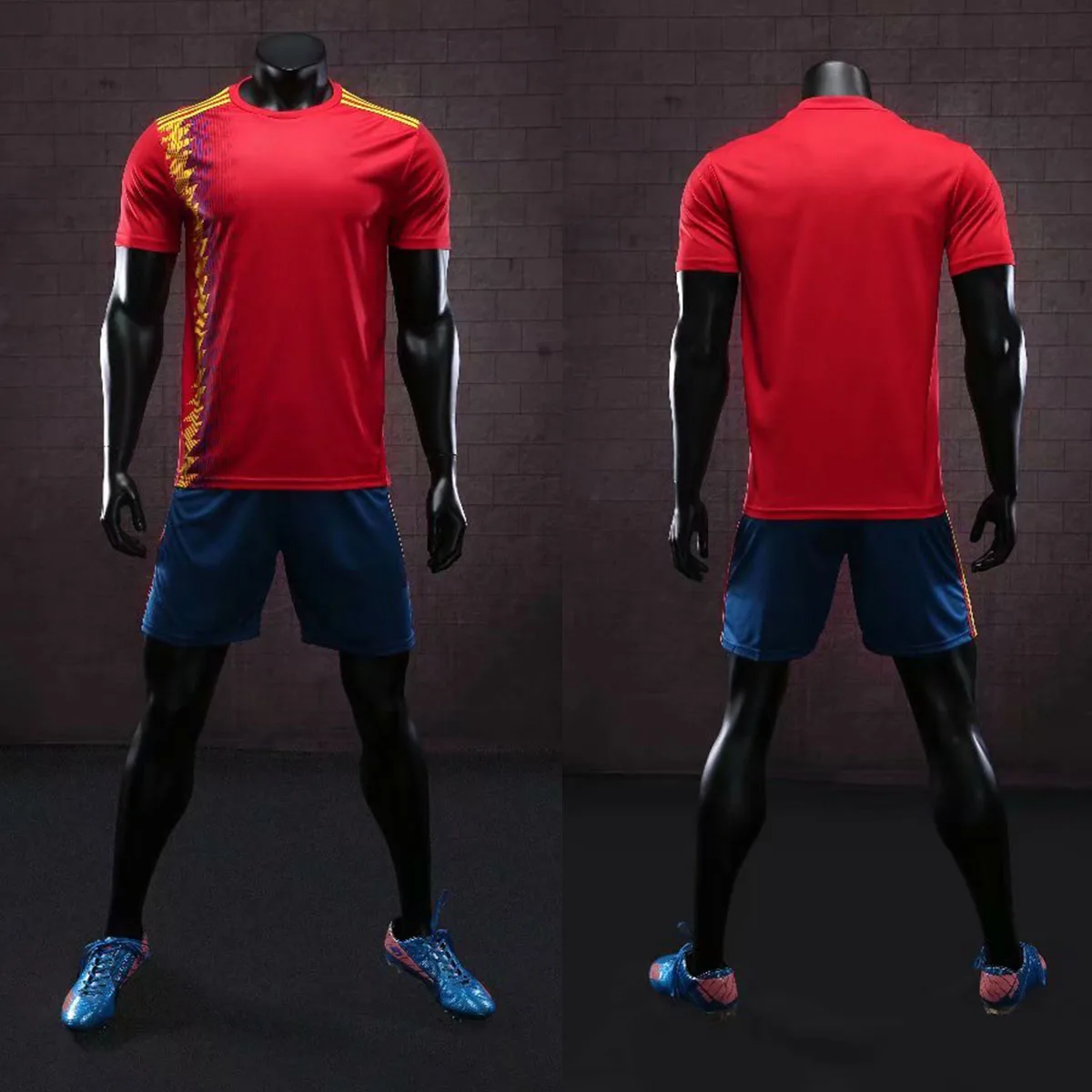 Мужская Детская футбольная рубашка, трикотажная Футбольная форма без надписей, толстовка для футболиста, тренировочный костюм для футбольной команды - Цвет: Model 14