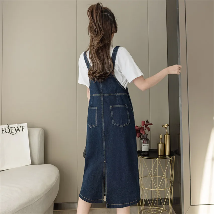 New Korean Fashion Denim Sundress 