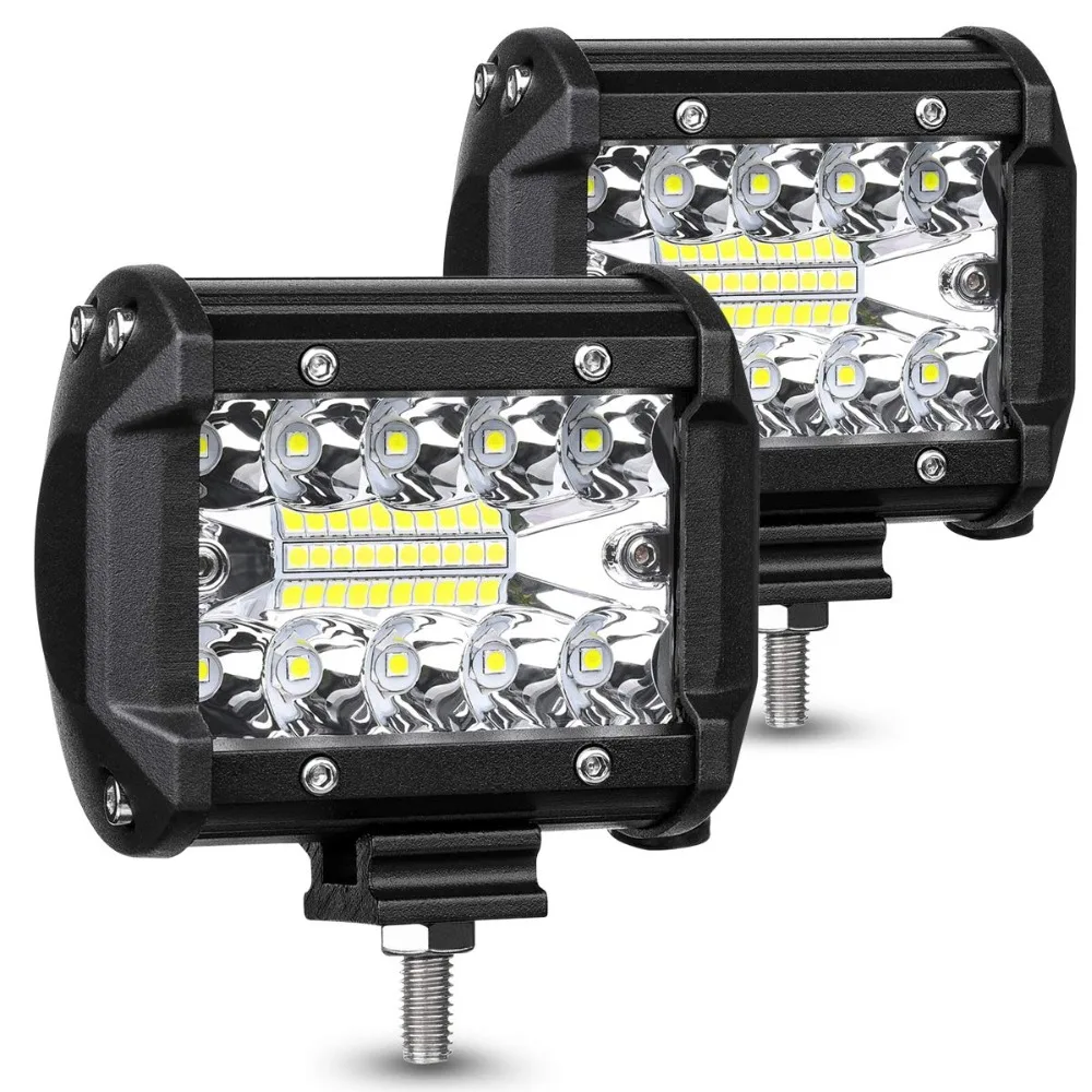 7 Inch 120W Combo Led Light Bars Spot Flood Beam for Work Driving Offroad Boat Car Tractor Truck 4x4 SUV ATV 12V 24V