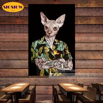 

Diamond Painting Tattoo Cats Full Drill Square Round Daimond Mosaic 5d Diy Diamant Embroidery Bars Nightclubs Decoration Wall