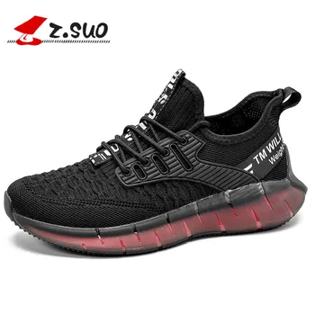 

Men Sneakers Casual Lace-up Sneakers Breathable No-slip For Male Tennis Flying Weaving Tourist Leisure Sports Shoes