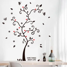 

Happy Photo Frame Tree Wall Sticker Self-adhesive Waterproof For Bedroom Living Room TV Background Romantic Decoration Wallpaper