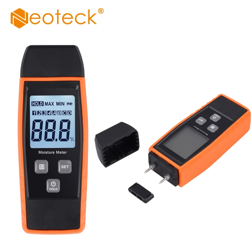 Neoteck Digital Wood Moisture Meter Portable Wood Moisture Meter With