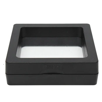 

Square 3D Albums Floating Frame Holder Coin Box Jewelry Display Show Case 7X7cm