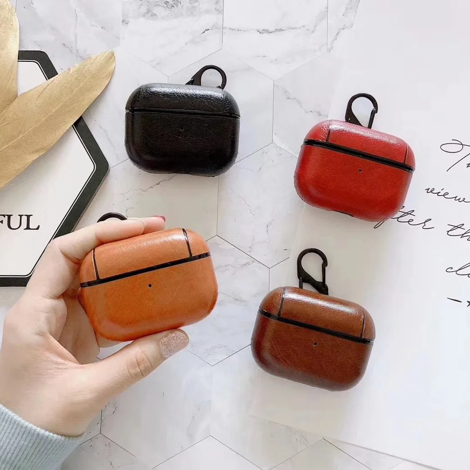 Для AirPods Pro Чехол милый динозавр Брелок «клубника» роскошные наушники из искусственной кожи чехол для AirPods 3 гарнитура защитная сумка