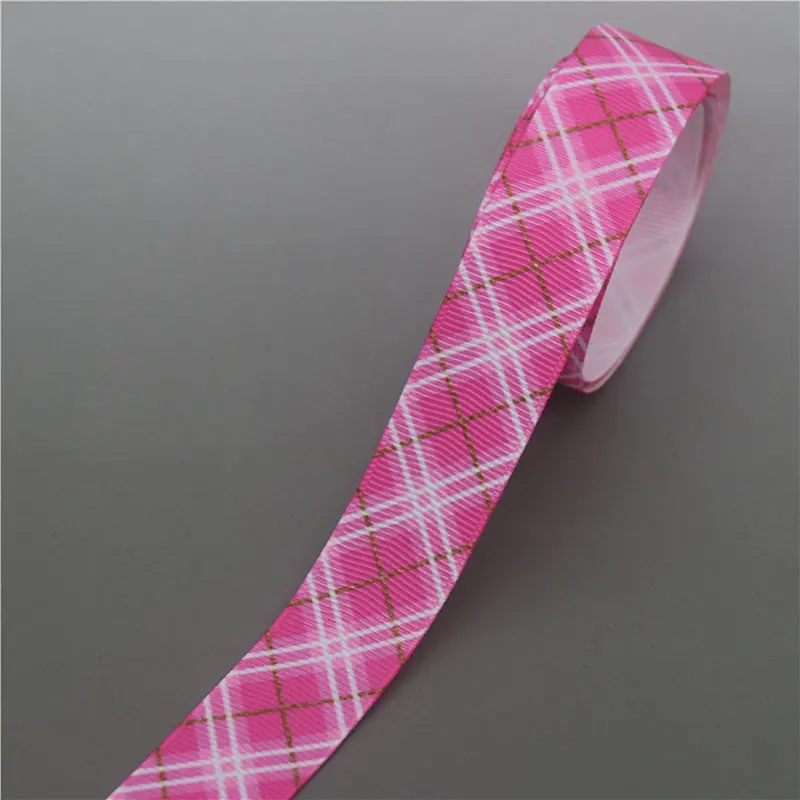 DHK 10 ярдов Любовь Сердце в полоску напечатанный Grosgrain ленточный аксессуар Hairbow головной убор украшение «сделай сам» оптом OEM B1851