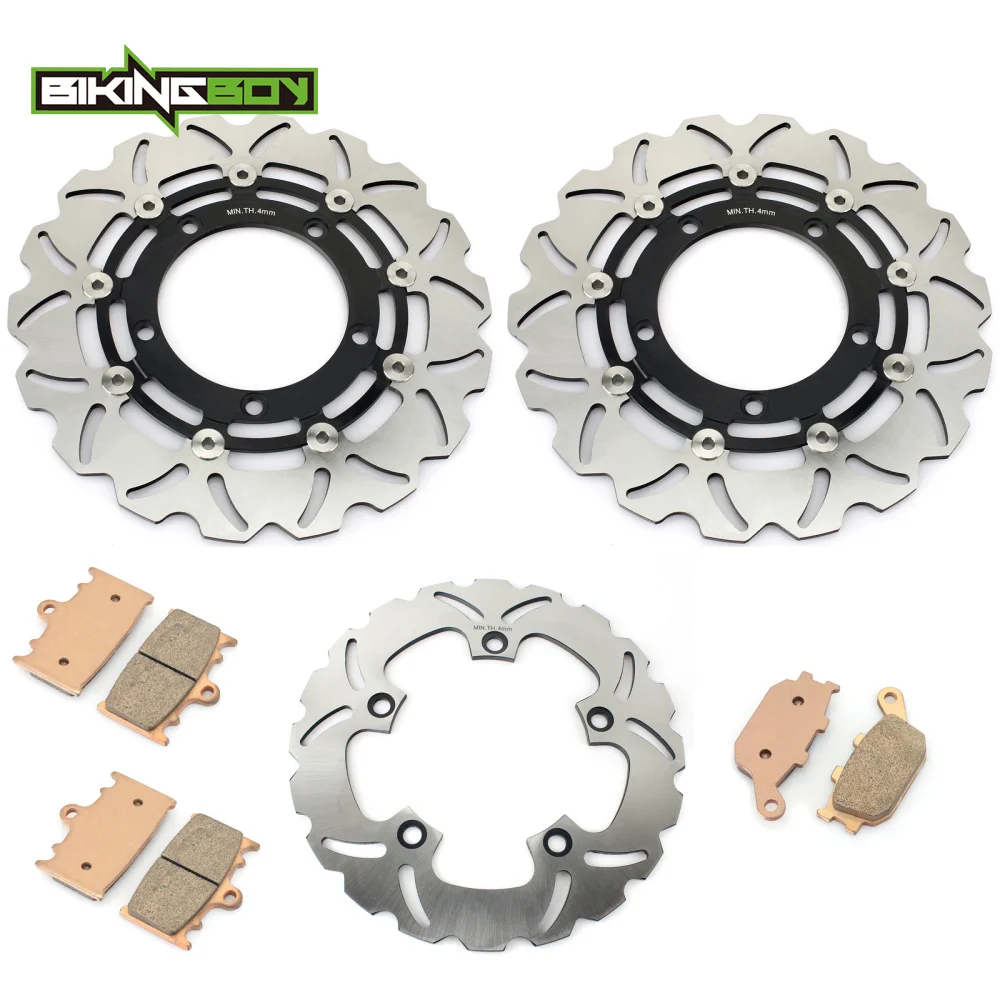 BIKINGBOY для SUZUKI GSX 650 F 2008- GSF 650 Bandit 07-14 GSF 1250 Bandit/S 07-15 Передние Задние тормозные диски роторы колодки