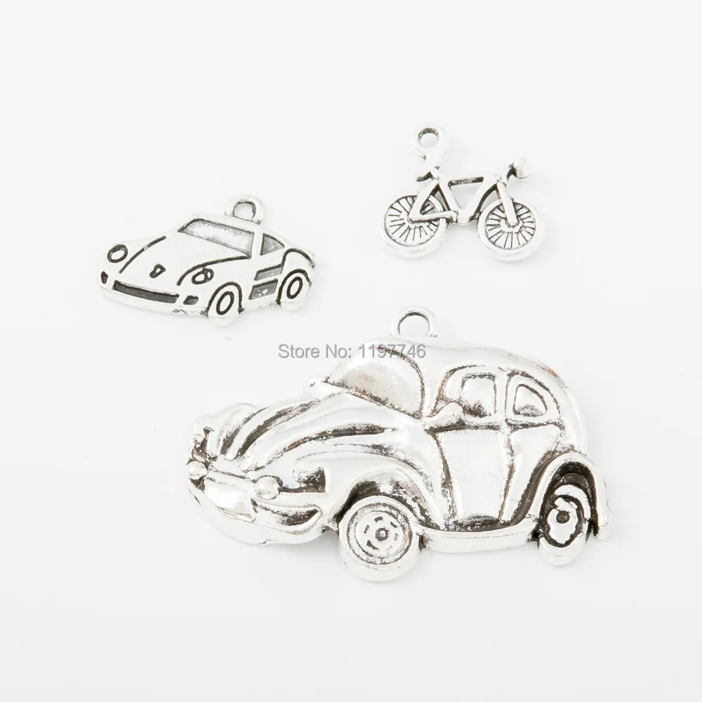 

Charm Pendant Car Bike Bicycle Charms Fashion Accessories for Jewelry Making 10pcs