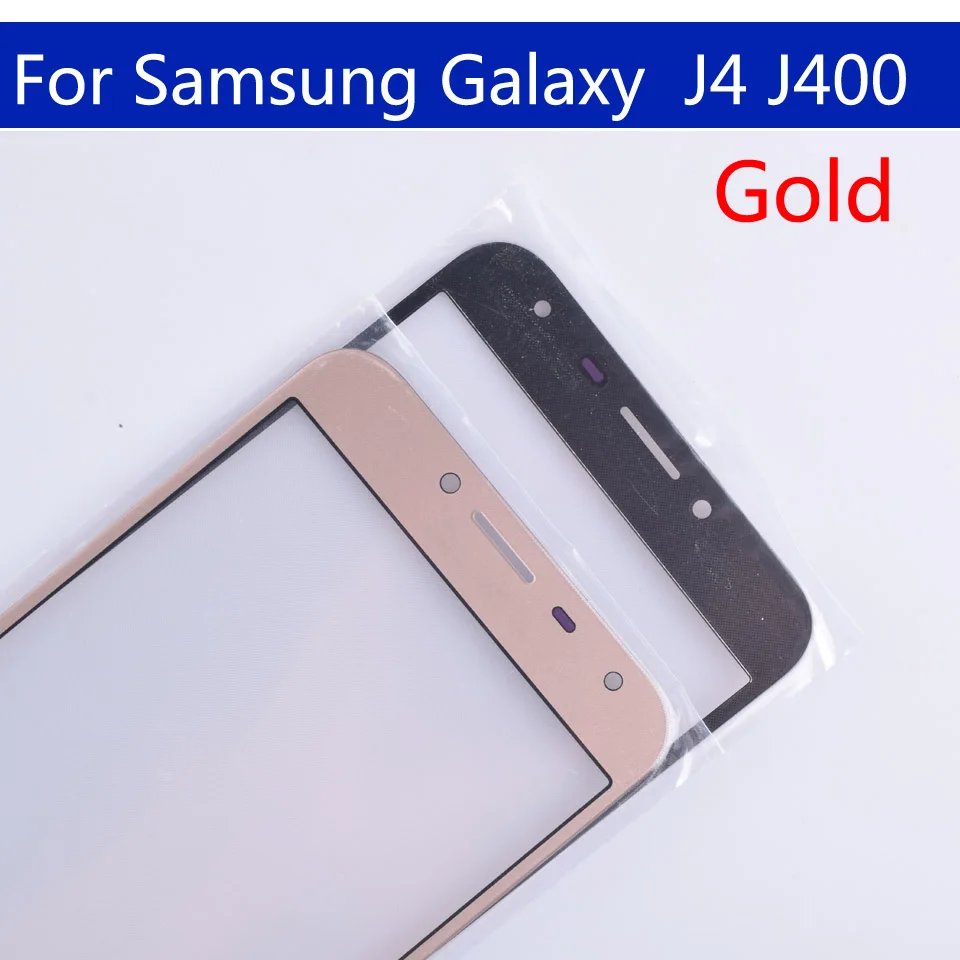 10 шт \ Лот для samsung Galaxy J4 J400 J400F J400F/DS J400G/DS J400G SM-J400F переднее внешнее стекло Замена объектива сенсорного экрана 5,5"