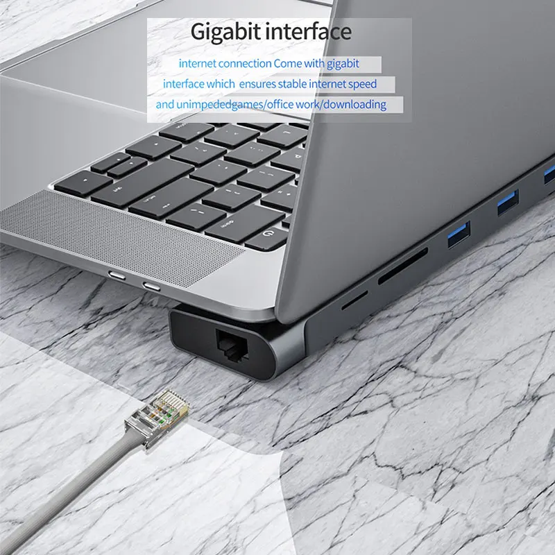 Док-станция USB 3,0 все в одном type C к Мульти USB 3,0 HDMI адаптер для MacBook Pro 13 Air USB-C 3,1 разветвитель порт type-C концентратор