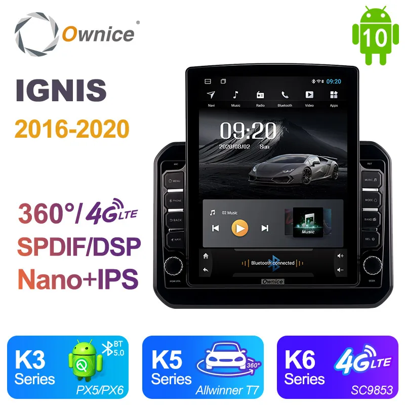 Ownice Android 10 0 для Suzuki IGNIS 2016 - 2020 автомобильное радио мультимедийное видео аудио GPS