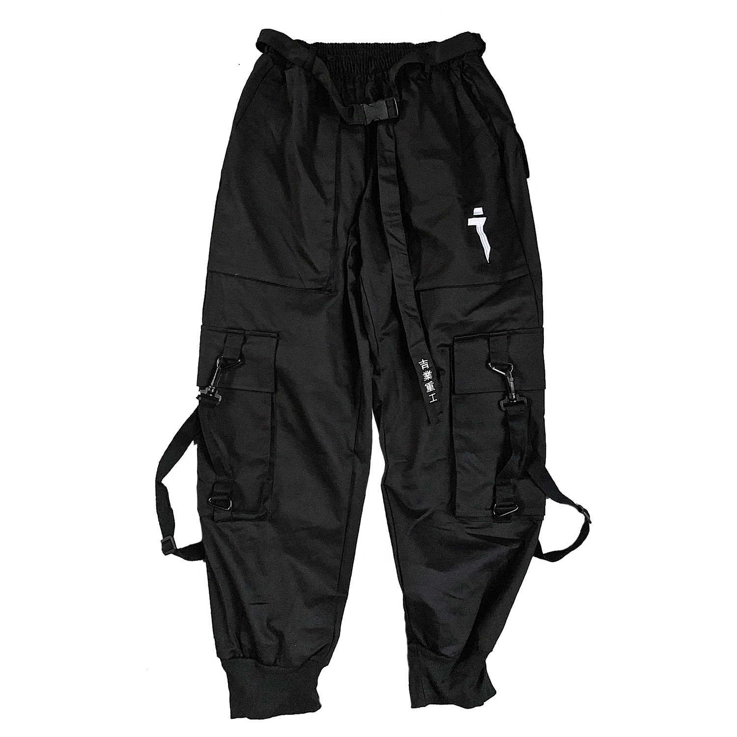 AELFRIC Techwear брюки карго для мужчин Мульти карманы хип хоп Повседневная Уличная Ленты Брюки джоггеры эластичный пояс пот брюки