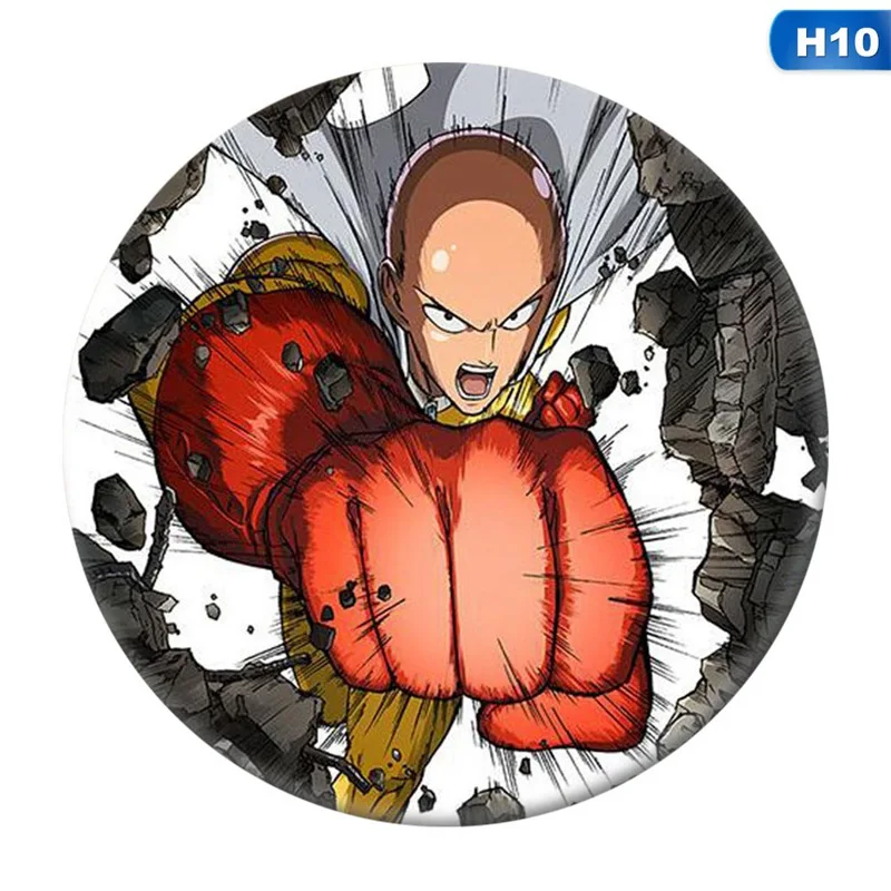 BRH2957H10 Мода Аниме 1 шт. один удар человек значок косплея Genos Tatsumaki брошь булавки милые Saitama коллекция Значки для рюкзаков - Окраска металла: BRH2957H10