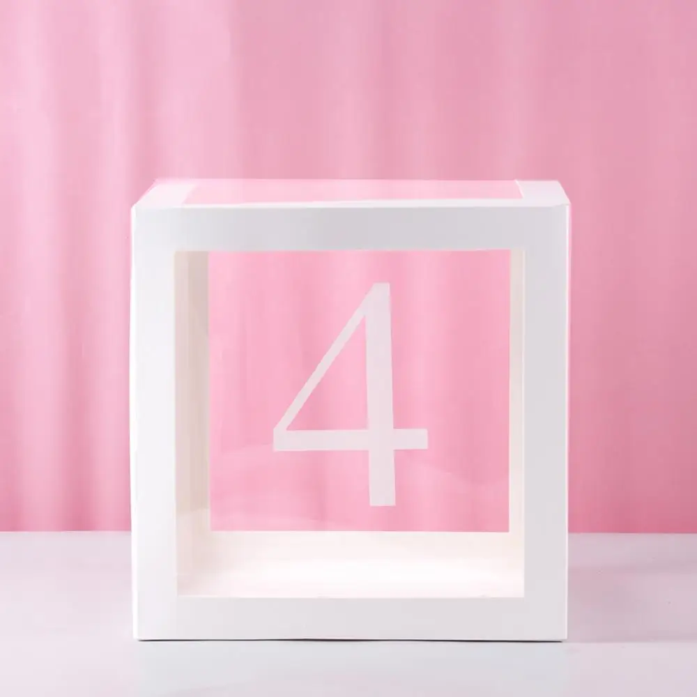 Прозрачная коробка с буквами алфавита для Свадебные украшения белого цвета, таблица, предложение для свадьбы, романтическое украшение для свадьбы - Цвет: Розовый