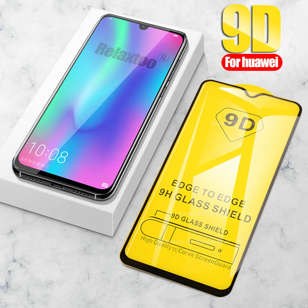 

9D Full glue protective glass on honor 10 lite 9 light screen protector For huawei honor 20 pro 8s 8c 8x 10i 20i safety Glass 9H
