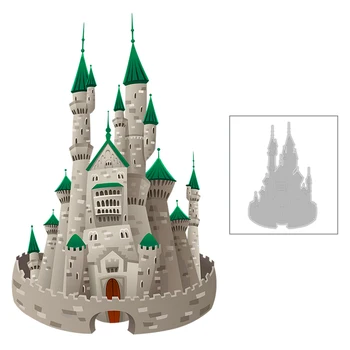 

2020 New Hot Castle Window Roof Fence Bricks Mould Metal Cutting Dies For and Crafts Scrapbooking Foil Card Making no stamps